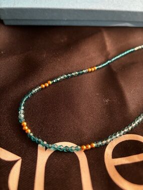 Mindful golden blueNecklace - Women Jewelry